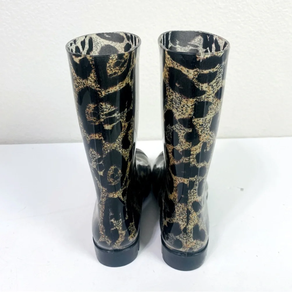 Corkys Riverwalk Leopard Rain Boots Size 7